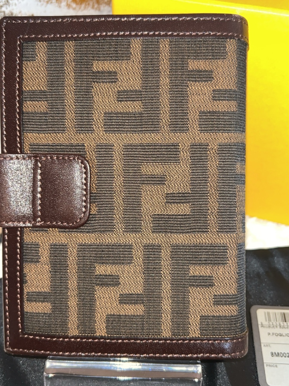 Fendi Brown and Dark Brown Zucca Canvas Wallet